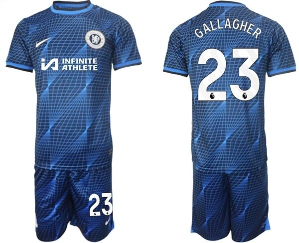 2023-24 Chelsea FC #23 Conor Gallagher Kit Mixes Classic Colors Away Soccer Jersey