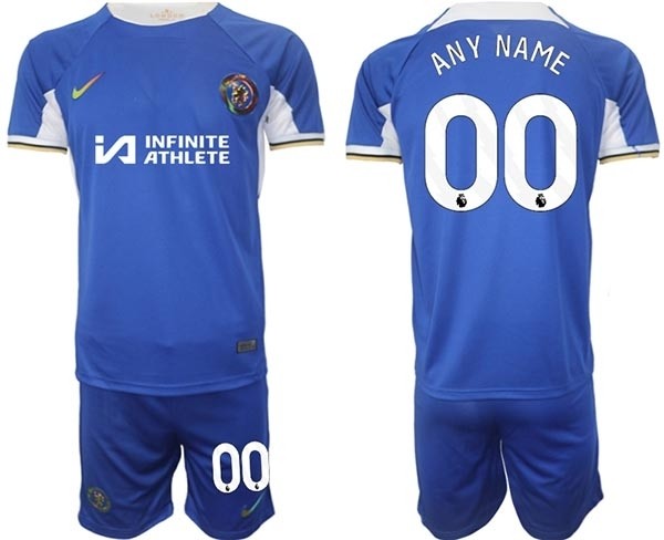 2023-24 Chelsea FC Custom Blue Home Soccer Jersey(Name and number remark in comment column)