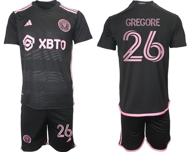 2023-24 Inter Miami CF #26 Gregore Black Away Soccer jersey