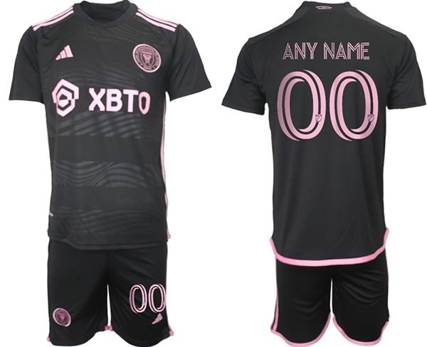 2023-24 Inter Miami CF Custom Black Away Soccer jersey(Name and number remark in comment column)