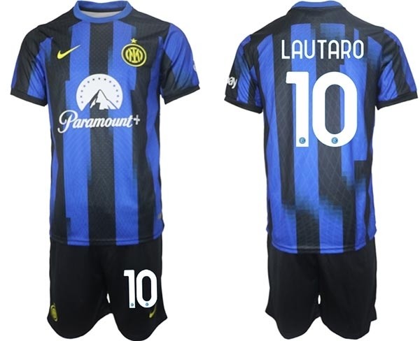 2023-24 Inter Milan #10 Lautaro Martinez Blue Home Soccer Jersey