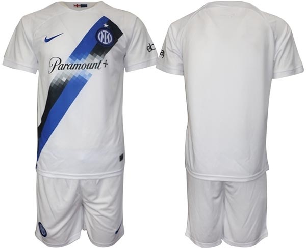 2023-24 Inter Milan Blank White Away Soccer Jersey