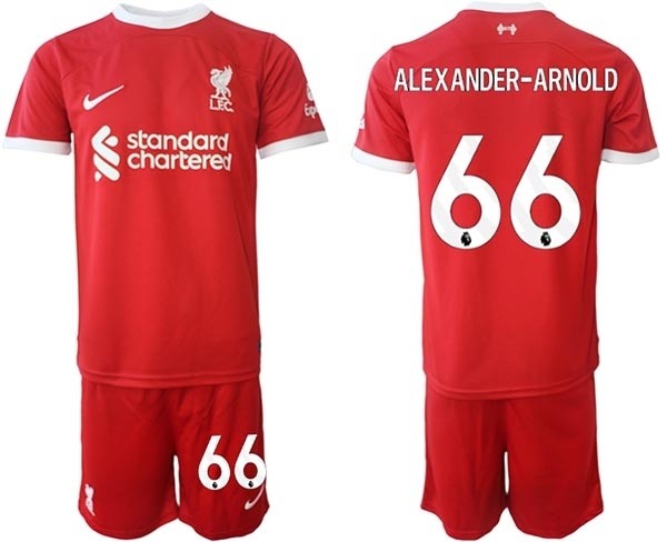 2023-24 Liverpool #66 Trent Alexander-Arnold Red Home Soccer Jersey