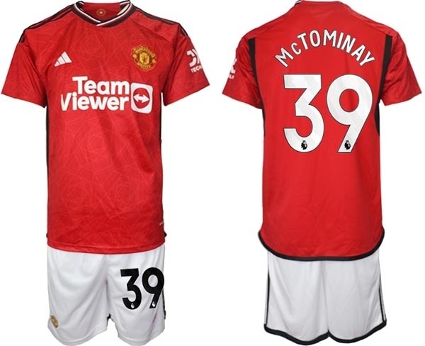 2023-24 Manchester United #39 Scott McTominay Red Home Soccer Jersey