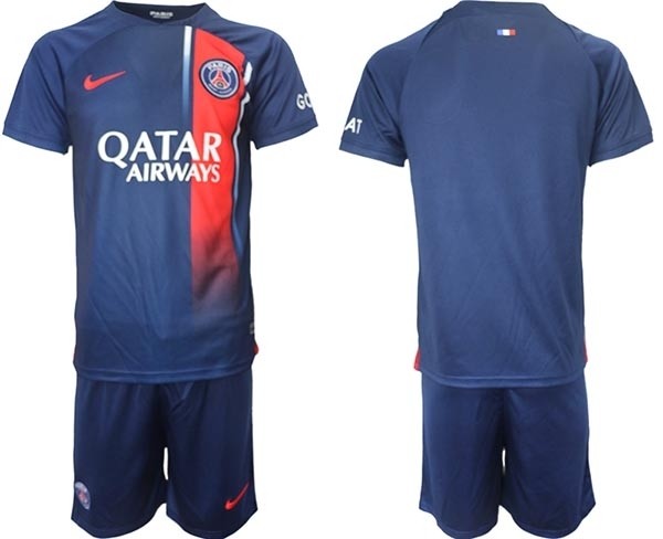 2023-24 Paris Saint-Germain F.C Blank Navy Home Soccer Jersey