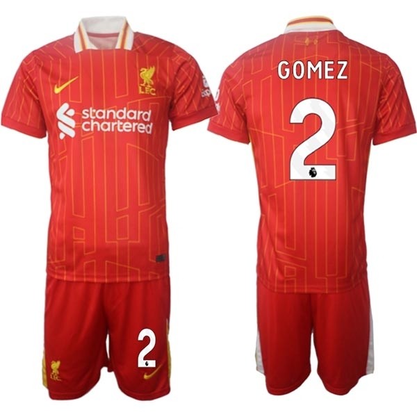 2024-25 Liverpool #2 Joe Gomez Red Home Soccer Jersey