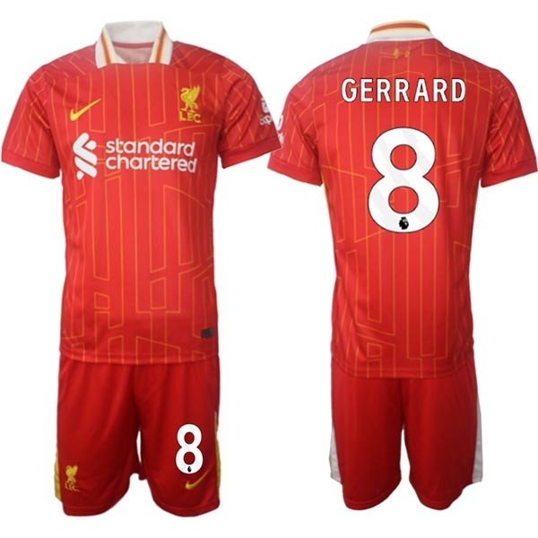 2024-25 Liverpool #8 Steven Gerrard Red Home Soccer Jersey