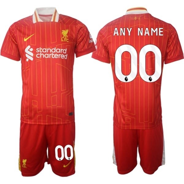 2024-25 Liverpool Custom Red Home Soccer Jersey(Name and number remark in comment column)