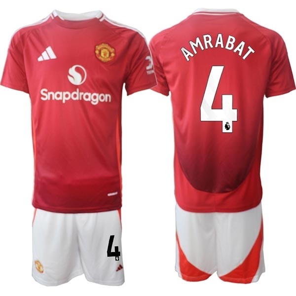 2024-25 Manchester United #4 Sofyan Amrabat Red Home Soccer Jersey