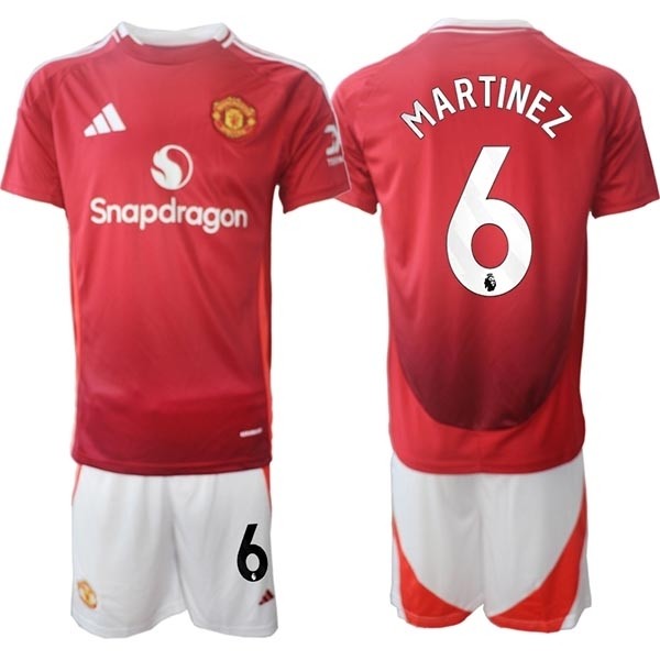 2024-25 Manchester United #6 Lisandro Martinez Red Home Soccer Jersey