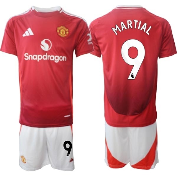 2024-25 Manchester United #9 Anthony Martial Red Home Soccer Jersey