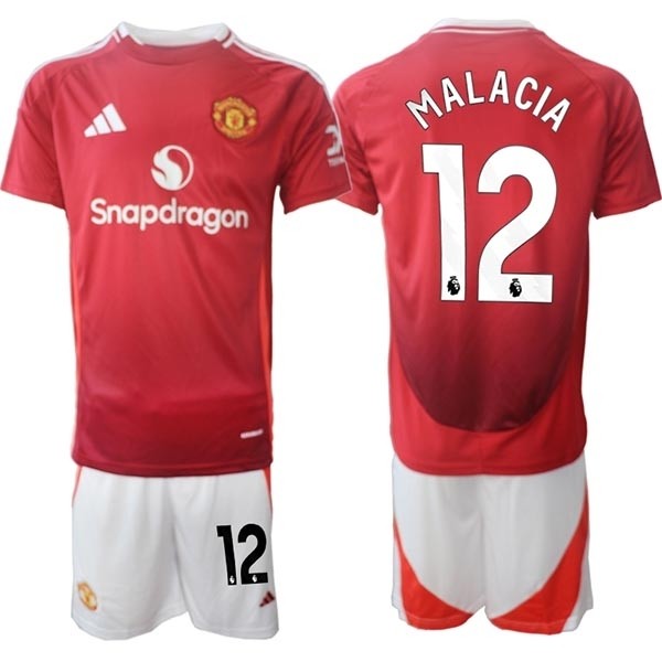 2024-25 Manchester United #12 Tyrell Malacia Red Home Soccer Jersey