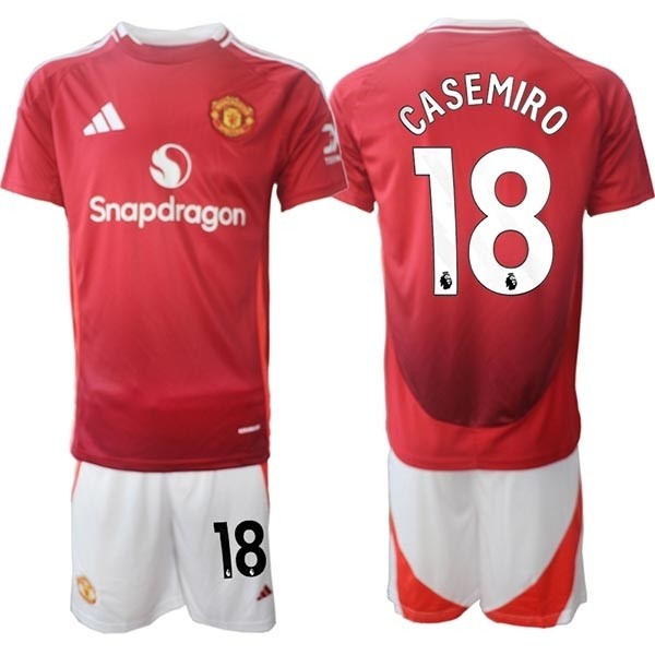 2024-25 Manchester United #18 Casemiro Red Home Soccer Jersey