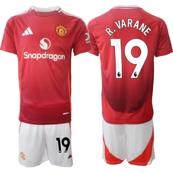 2024-25 Manchester United #19 R.Varane Red Home Soccer Jersey