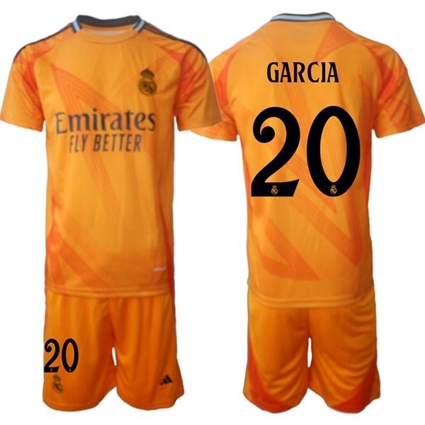 2024-25 Real Madrid #20 Fran Garcia Yellow Away Soccer jersey