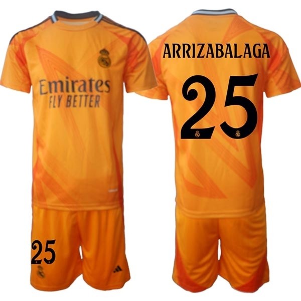 2024-25 Real Madrid #25 Kepa Arrizabalaga Yellow Away Soccer jersey