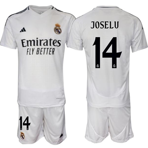 2024-25 Real Madrid #14 Joselu White Home Soccer jersey