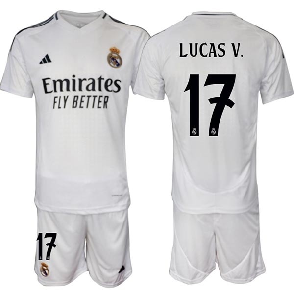 2024-25 Real Madrid #17 Lucas V. White Home Soccer jersey