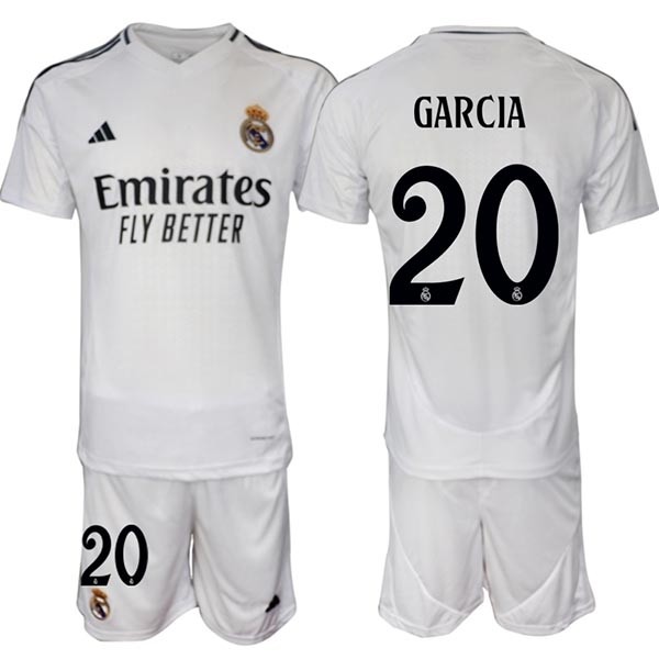 2024-25 Real Madrid #20 Fran Garcia White Home Soccer jersey