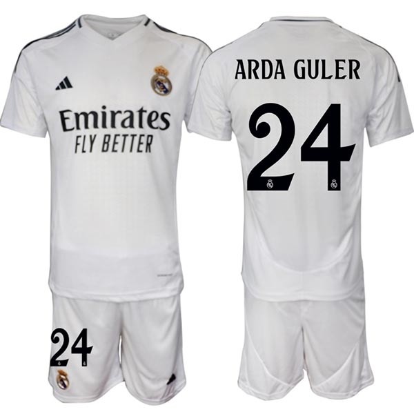 2024-25 Real Madrid #24 Arda Guler White Home Soccer jersey