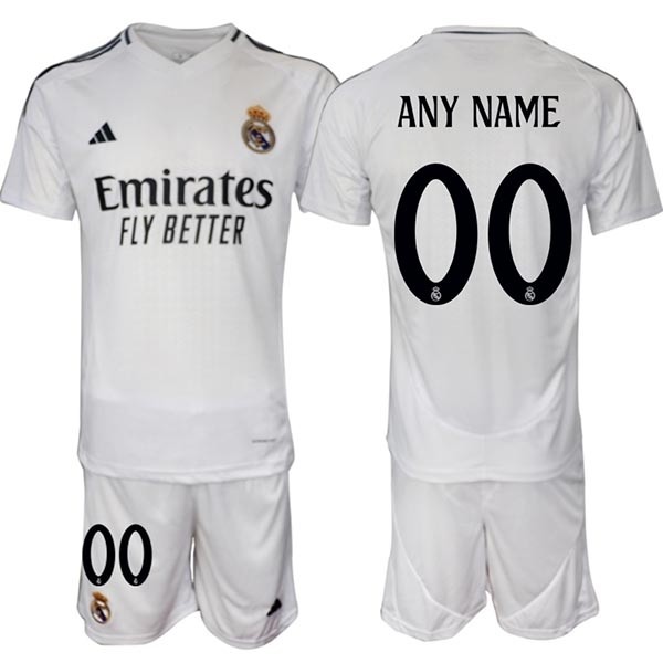 2024-25 Real Madrid Any Name White Home Soccer Jersey(Name and number remark in comment column)