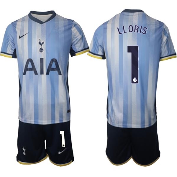 2024-25 Tottenham Hotspur #1 Hugo Lloris Blue Away Soccer Jersey