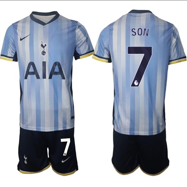 2024-25 Tottenham Hotspur #7 Heung-Min Son Blue Away Soccer Jersey