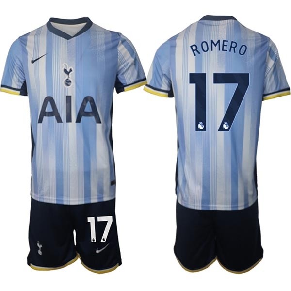 2024-25 Tottenham Hotspur #17 Cristian Romero Blue Away Soccer Jersey