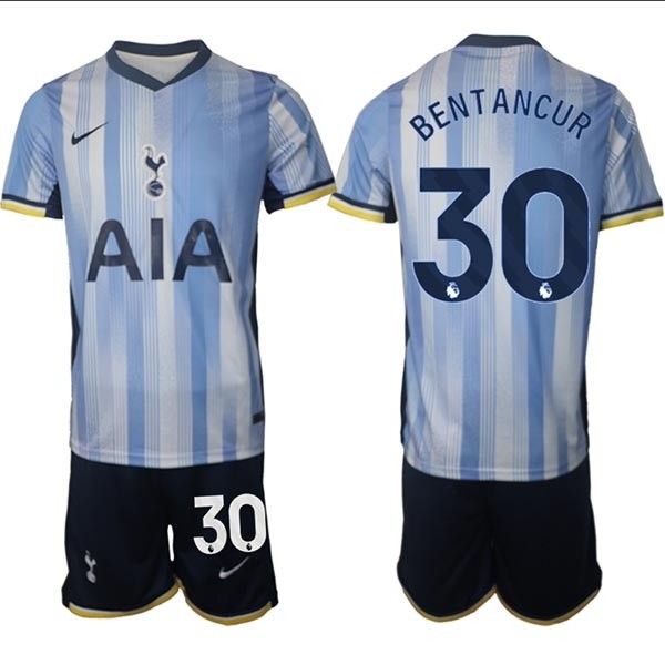 2024-25 Tottenham Hotspur #30 Rodrigo Bentancur Blue Away Soccer Jersey