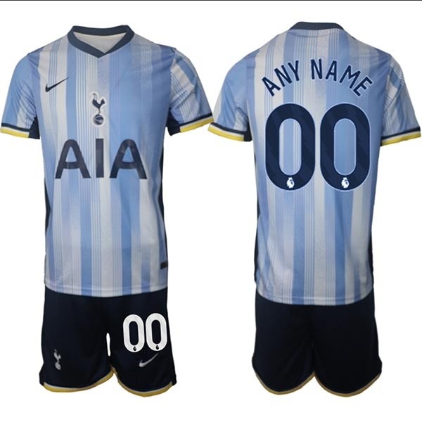 2024-25 Tottenham Hotspur Custom Blue Away Soccer Jersey(Name and number remark in comment column)