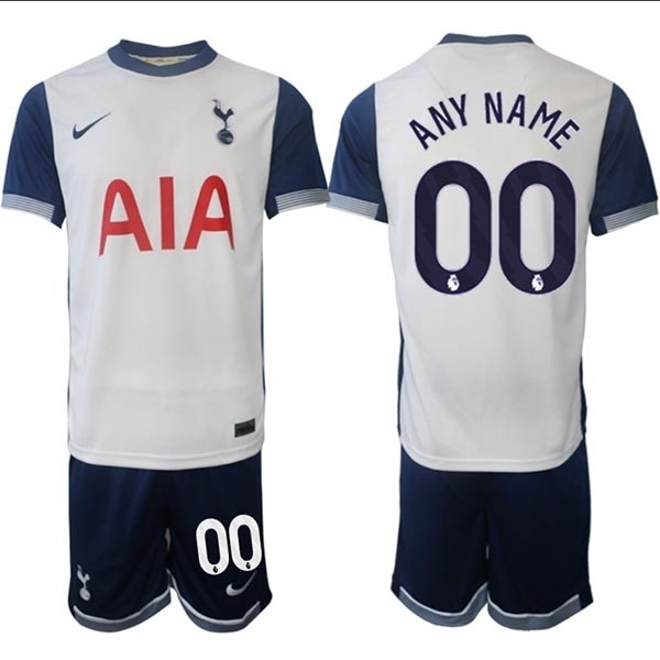 2024-25 Tottenham Hotspur Custom White Home Soccer Jersey(Name and number remark in comment column)