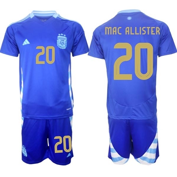 2024-25 Argentina #20 Alexis Mac Allister Blue Away Soccer Jersey