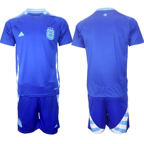 2024-25 Argentina Blank Blue Away Soccer Jersey