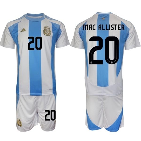 2024-25 Argentina #20 Alexis Mac Allister White-Blue Home Soccer Jersey