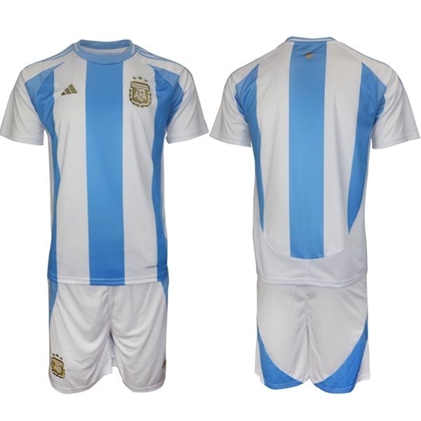 2024-25 Argentina Blank White-Blue Home Soccer Jersey