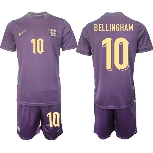 2024-25 England #10 Jude Bellingham Purple Away Soccer Jersey