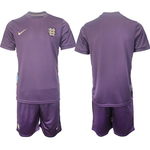 2024-25 England Blank Purple Away Soccer Jersey