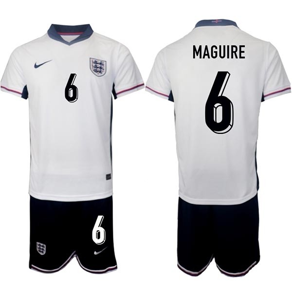 2024-25 England #6 Harry Maguire White Home Soccer Jersey