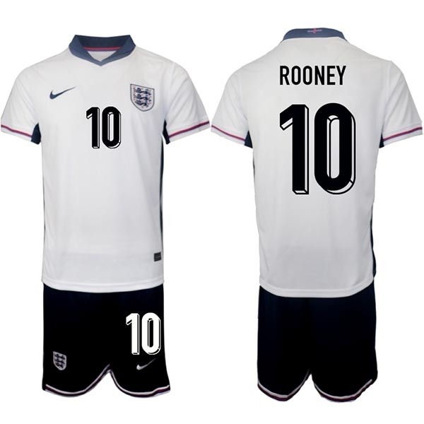 2024-25 England #10 Wayne Rooney White Home Soccer Jersey