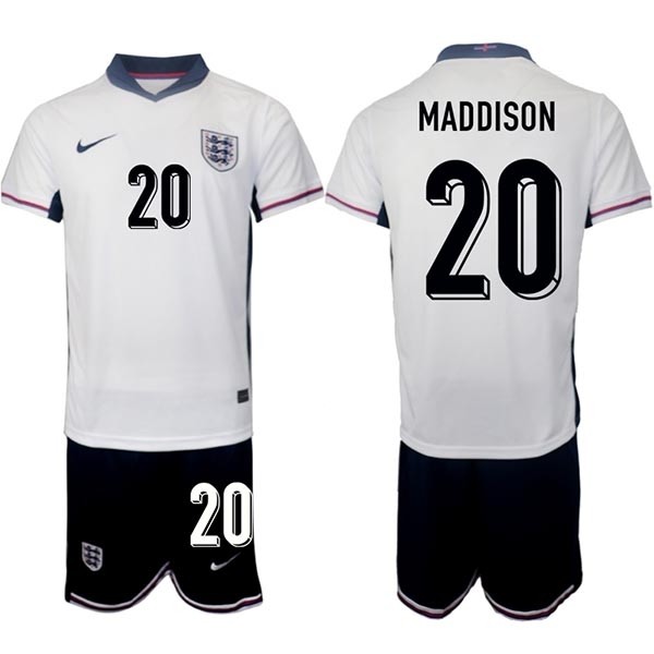 2024-25 England #20 James Maddison White Home Soccer Jersey