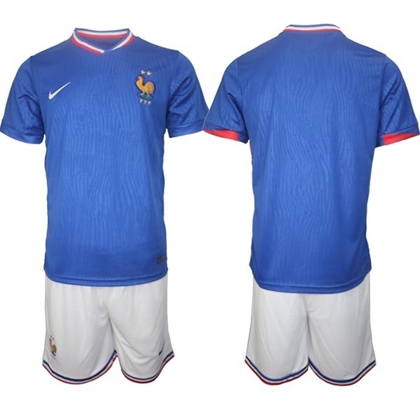 2024-25 France Blank Blue Home Soccer Jersey