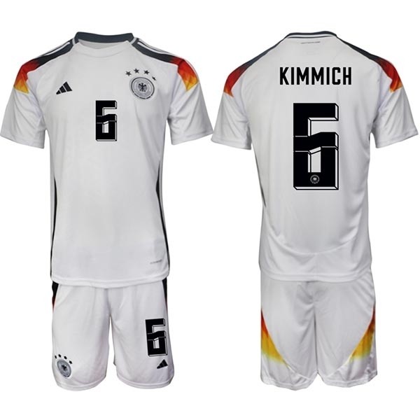 2024-25 Germany #6 Joshua Kimmich White Home Soccer Jersey