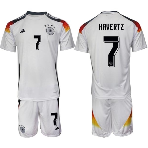 2024-25 Germany #7 Kai Havertz White Home Soccer Jersey