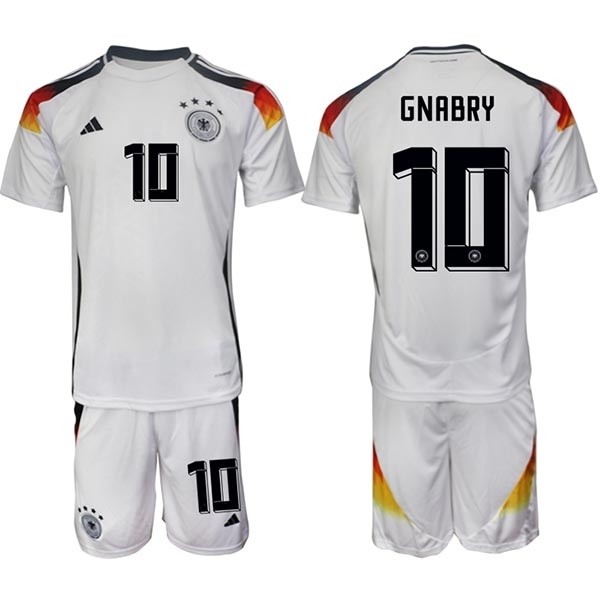 2024-25 Germany #10 Serge Gnabry White Home Soccer Jersey