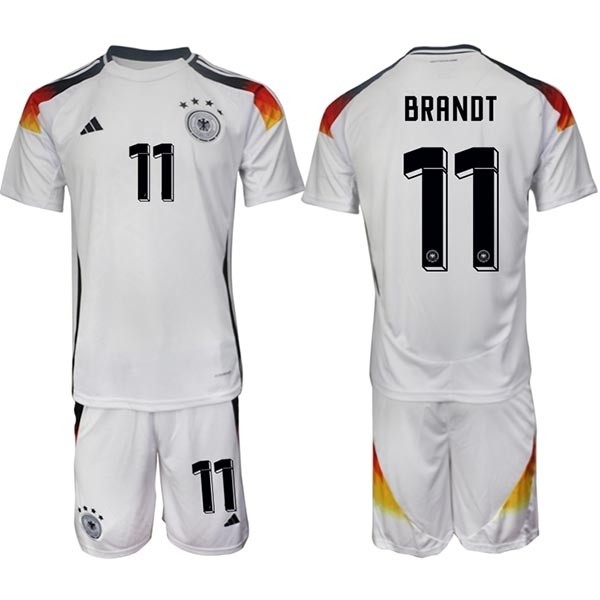 2024-25 Germany #11 Julian Brandt White Home Soccer Jersey