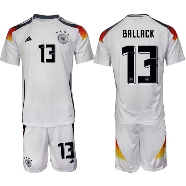 2024-25 Germany #13 Michael Ballack White Home Soccer Jersey