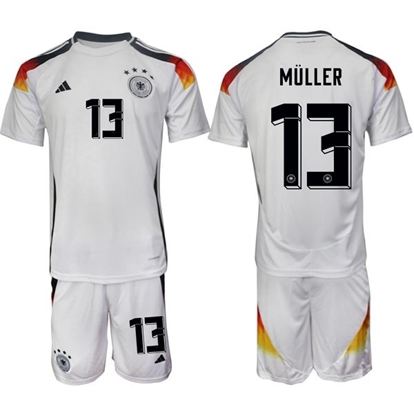 2024-25 Germany #13 Thomas Muller White Home Soccer Jersey