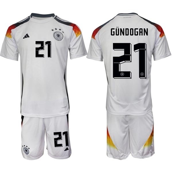 2024-25 Germany #21 Ilkay Gundogan White Home Soccer Jersey