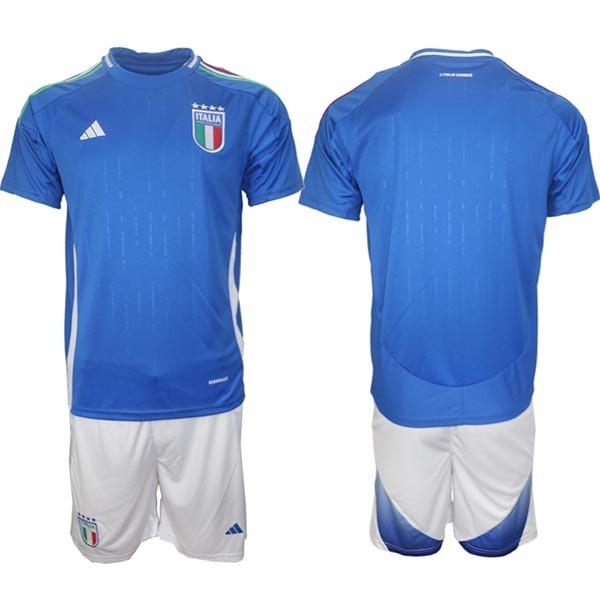 2024-25 Italy Blank Blue Home Soccer Adidas Jersey