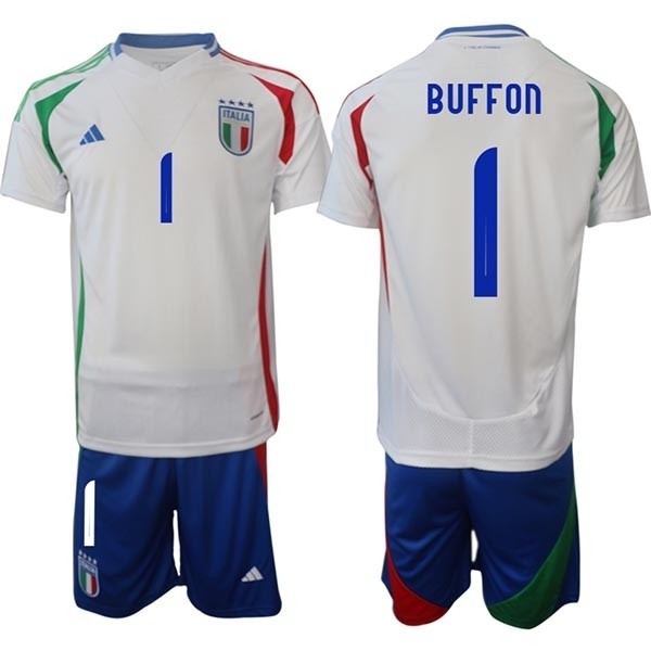 2024-25 Italy #1 Gianluigi Buffon White Away Soccer Adidas Jersey